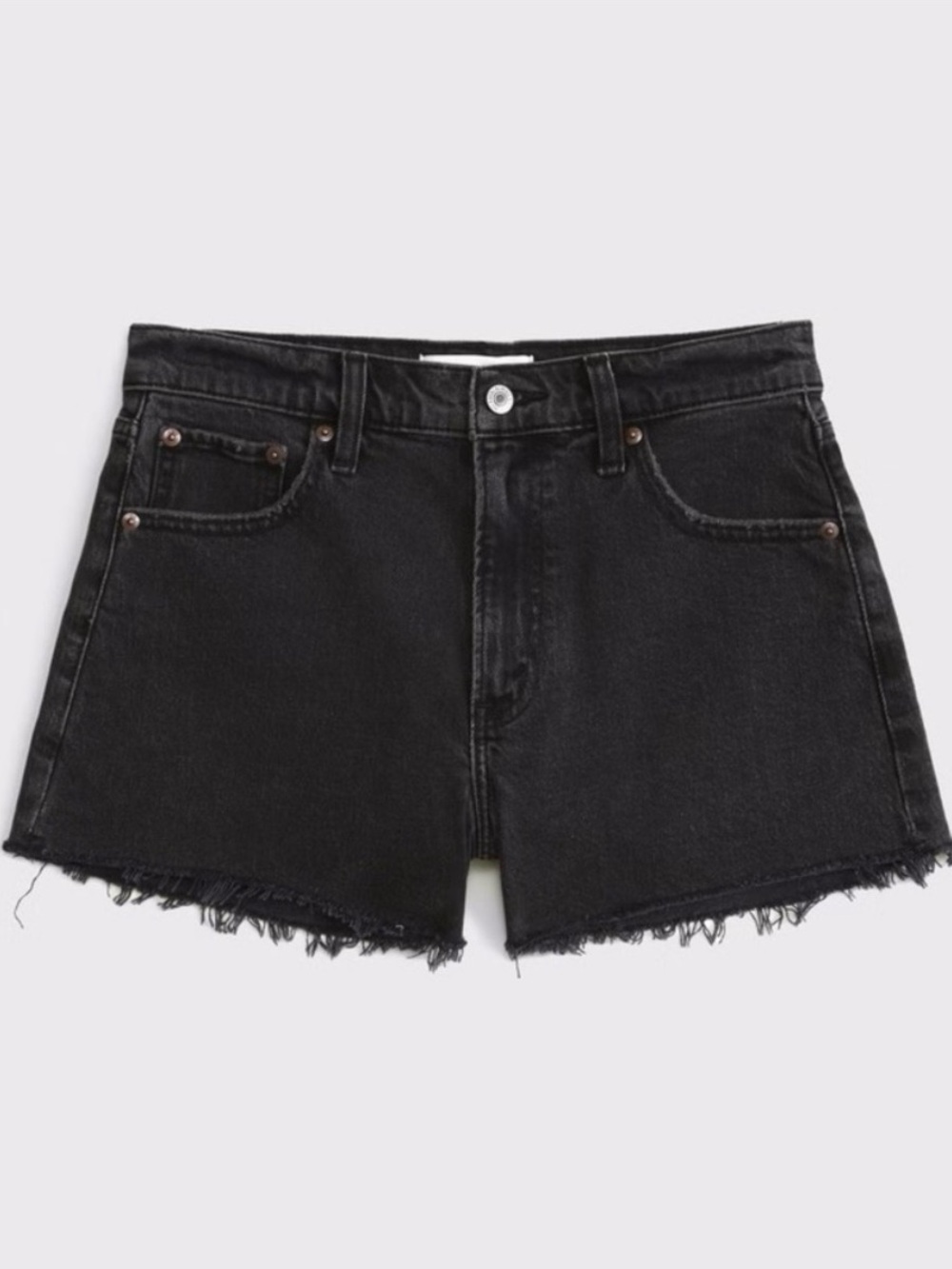 Abercrombie & Fitch The ‘90s Relaxed cutoff shorts High-Rise Black